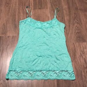 Maurice’s size s wrinkled tank lace trim